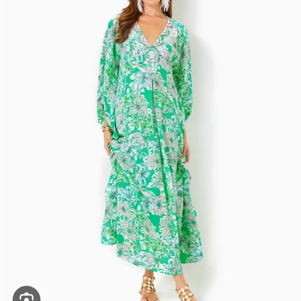 Mindy Silk Maxi Caftan 4